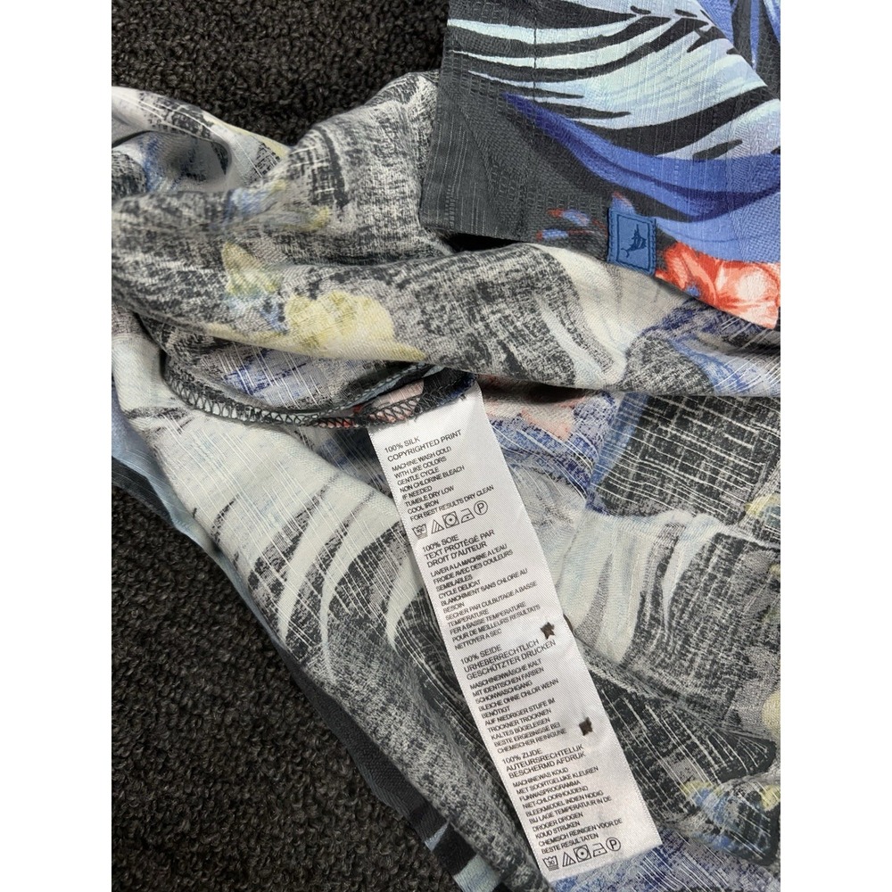 Tommy Bahama Hawaiian Camp Shirt Men 2XL Colorful Floral 100% Silk Button Up - Picture 6 of 8